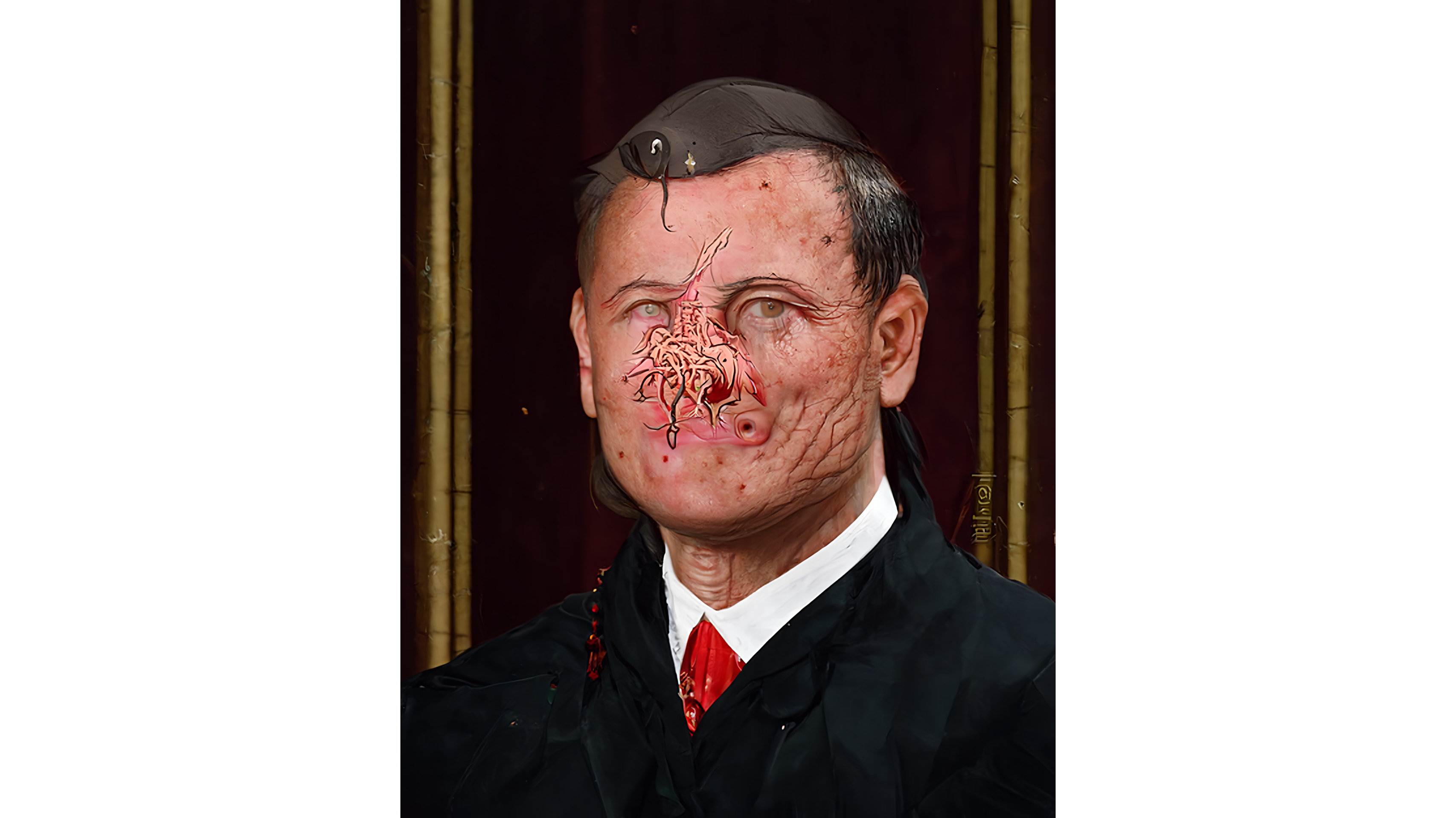 AI manipulated portrait of John Roberts