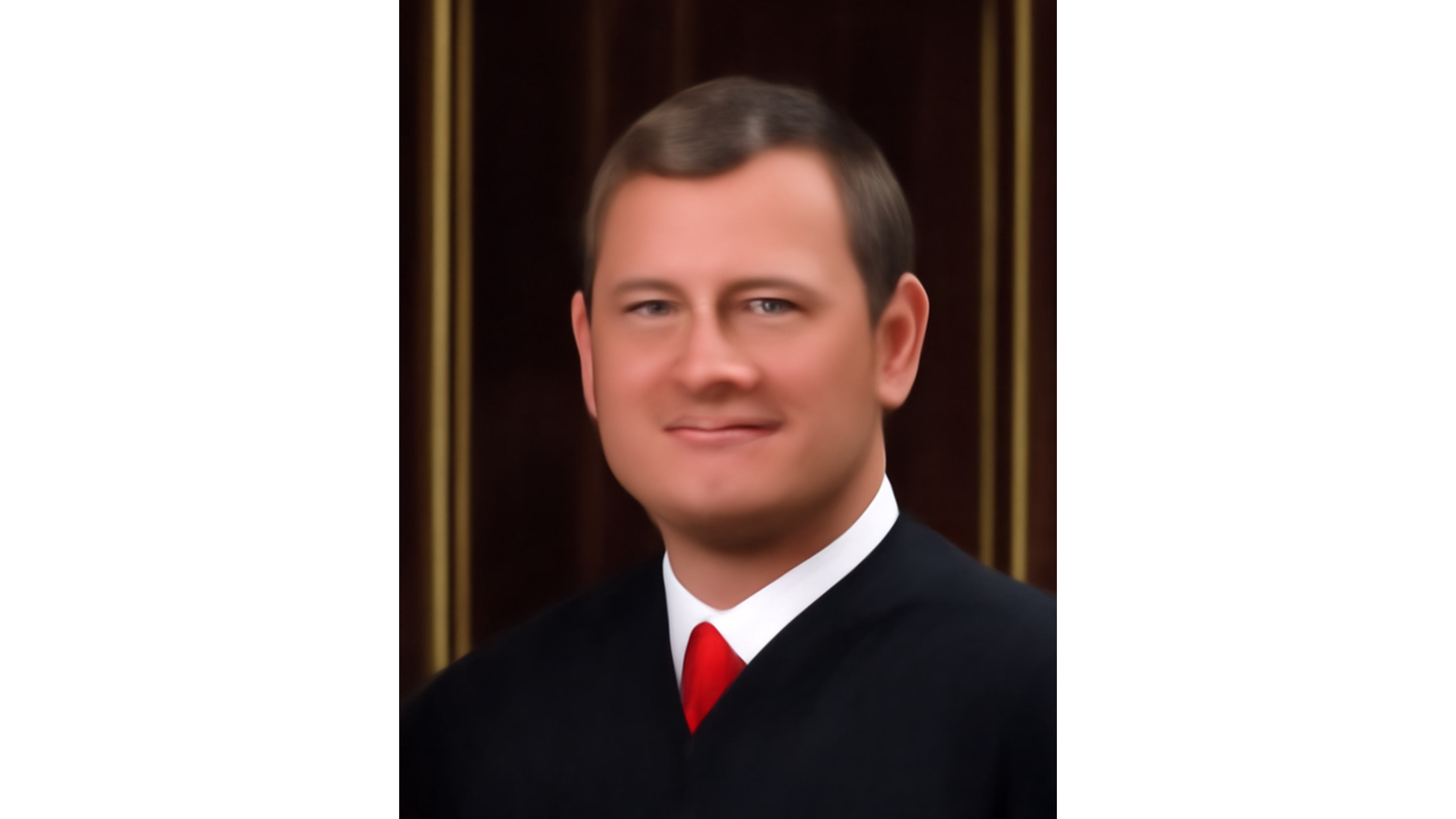 AI manipulated portrait of John Roberts